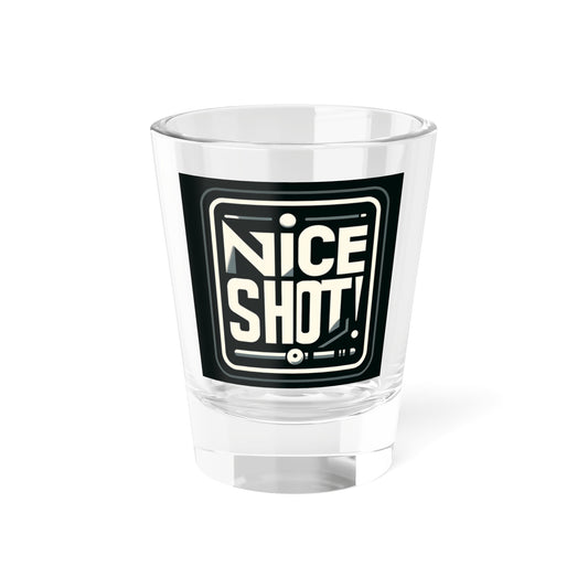 Nice Shot! Pool Gift, Pool Shot, Funny Pool Gifts for Him, Dad, Husband, Men, Pool Lover, Fans, Pool Player Shot Glass, Shot Glass, 1.5oz