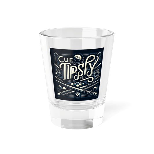 Cue Tipsy! Pool Gift, Pool Shot, Funny Pool Gifts for Him, Dad, Husband, Men, Pool Lover, Fans, Pool Player Shot Glass, Shot Glass, 1.5oz